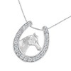 Haus of Brilliance Silver 1/4 cttw Diamond U Shape Pendant Necklace - 4 of 4