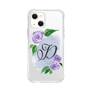 OTM Essentials Apple iPhone 15 /iPhone 14/iPhone 13 Monogram Clear Tough Edge Floral Script Case - 1 of 4