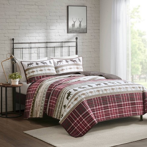 Woolrich Olsen Reversible Quilt Set - Cottage Styling Reversed to