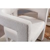Modern Dining Chairs Set Of 2, Accent Chair With High Elastic Sponge Cushion, Armrest, Bucket Shaped Side Chairs For Kitchen, Dining Room, Bedroom - 2 of 4