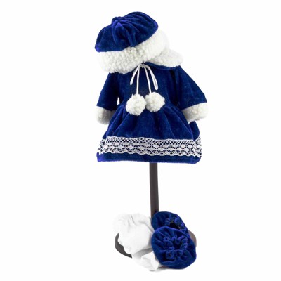 The Queen's Treasures 15 In Doll Clothes Blue Velvet Complete Dress Outfit