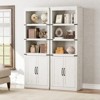 5-Tier Farmhouse Bookcase with Cabinet, 68.7" Tall Wooden Bookshelf with Storage Doors for Living Room, Bedroom, Home Office - 3 of 4