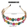 Unique Bargains Women's Metal Colorful Glass Crystal Rhinestone Headband 1 Pc - 4 of 4