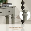 Okak 59.8IN Retro Entryway Table with 4 Drawers, Narrow Console Table with Open Shelves, Hallway Table for Living Room, Foyer, Gray Wash - 4 of 4