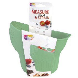 Talisman Designs 2-in-1 Measure Rinse & Strain for Grains, Fruit, and Beans, 2 Cups - 1 of 3