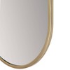Brewster Penelope Gold Oval Linear Wall Mirror : 60" Modern Metal Frame, No Assembly Required - 3 of 4