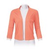 Women's 3/4 Sleeve Open Front Cropped Cardigan Sweater Lightweight Knit Short Bolero Shrugs - 3 of 4