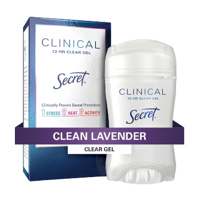 Secret Clinical Strength Clear Gel Antiperspirant and Deodorant for Women - Clean Lavender - 2.6oz_8