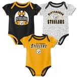 NFL Pittsburgh Steelers Baby Girls' Onesies 3pk Set