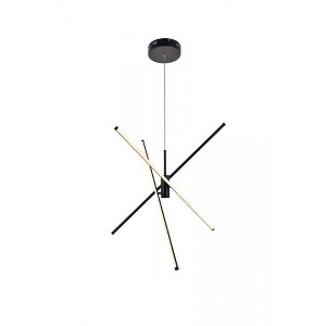 Elegant Lighting Sonya 3 Light Black Pendant - 1 of 4