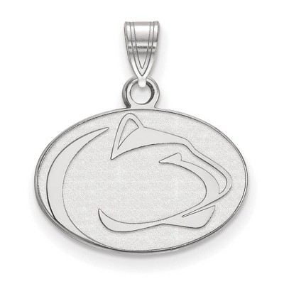Black Bow Jewelry 14k White Gold Penn State Nittany Lions NCAA Small Pendant