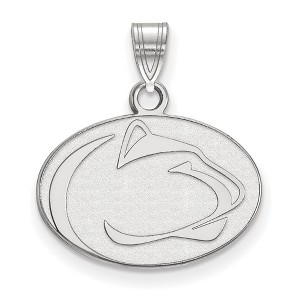 Black Bow Jewelry 14k White Gold Penn State Nittany Lions NCAA Small Pendant - 1 of 3