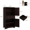 Storage Cabinet with Adjustable Shelves for Bathroom, Living Room, Kitchen Pantry Cabinet - 2 of 4