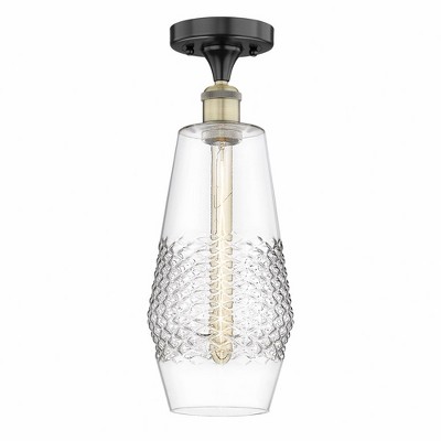 Windham - 1 Light Flush Mount In Industrial Style-16.75 Inches Tall and 7 Inches Wide