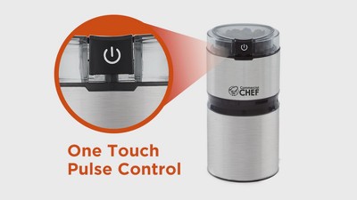Stainless Steel Electric Coffee and Spice Grinder with Adjustable Grind