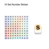 Unique Bargains Laser Capital Alphabet Round Self-Adhesive Reflective Letter Stickers 10 Pcs - 2 of 4