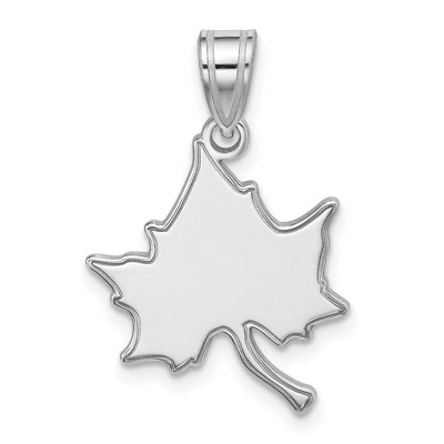 Black Bow Jewelry 10k White Gold Indiana State Sycamores NCAA Large Pendant