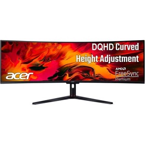 Acer Nitro EI491CR 49" S Widescreen Gaming LCD Monitor  3840x1080 144Hz 4ms - Manufacturer Refurbished - 1 of 4