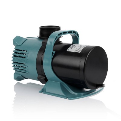 Teal and Black 5600 GPH Electric Pond Pump with Mesh Bag