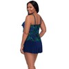 Trimshaper Women's Lena 4 Tier Ruffle Tankini Swimsuit Top - 2 of 3
