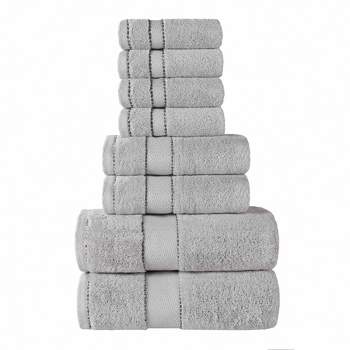 Cotton Heavyweight Ultra-Plush Luxury 8 Piece Towel Set by Blue Nile Mills