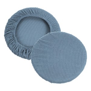 Unique Bargains Non-Slip Washable 11"-16'' Elastic Round Bar Stool Seat Cushions for Chair Stool 2 Pcs - 1 of 4