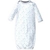 Luvable Friends Baby Boys Cotton Long-Sleeve Gowns 3pk, Boys Elephant Stars - 4 of 4