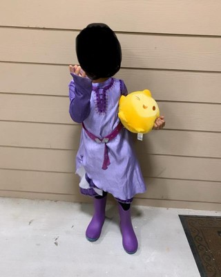Disney Nouveau Film Wish Asha Princess Girls Costume Fancy Vestidos Party  Dress Purple Dress Cosplay Halloween Vêtements
