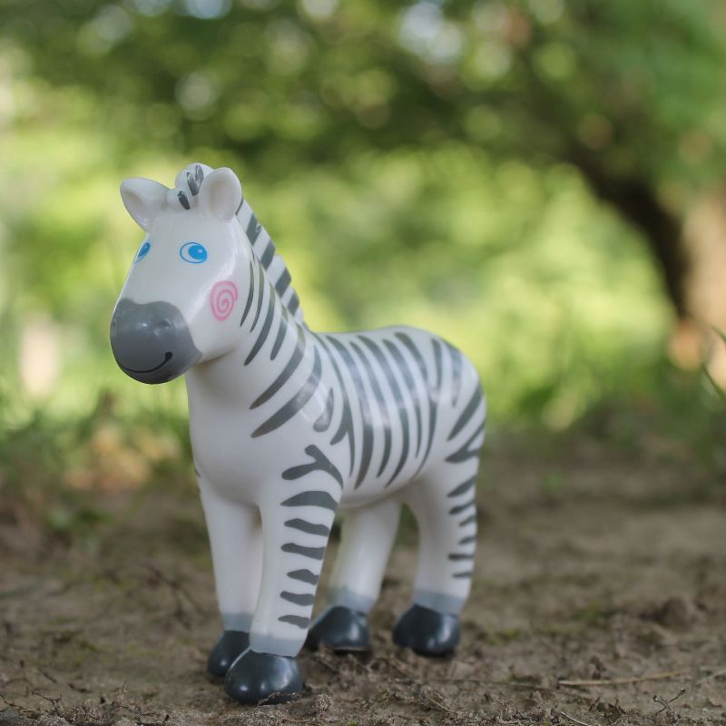 HABA Little Friends Zebra - 4" Chunky Plastic Zoo Animal Toy Figure, 3 of 17