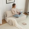 Foldable Sofa Bed with Memory Foam and Removable Cover, Convertible Floor Sleeper Chair for Guest Room, Lounge Couch with Backrest and Pillow-Koiai - 2 of 4