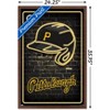 Trends International MLB Pittsburgh Pirates - Neon Helmet 23 Framed Wall Poster Prints - 3 of 4