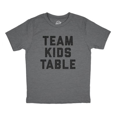Youth Team Kids Table T Shirt Funny Thanksgiving Christmas Dinner Holiday Graphic Tee - Crazy Dog Youth T Shirt
