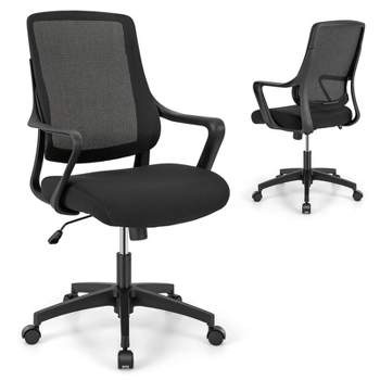 Tangkula Ergonomic Office Chair Height-adjustable Home Office Chair Breathable Mesh Computer w/ Wheels Swivel Task Desk Chair