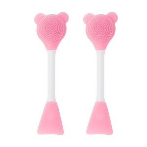 Unique Bargains Smooth Fan-shaped Facial Mask Brush 2 Pcs - 1 of 4