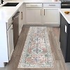 Washable Vintage  Medallion Area Rug, Low-Pile Non-Slip Soft Carpet, Stain-Resistant Accent Rug for Living Room, Nursery, Office - 4 of 4