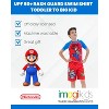 SUPER MARIO Nintendo Mario Little Boys Rash Guard Swim Shirt Red 7-8 - 3 of 4