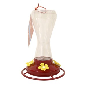 Heath Outdoor Products Plastic Hummingbird Feeder - Clear/Red(18 Oz) - 1 of 3