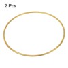 Unique Bargains Floral Hoop Wreath Frame Macrame Ring for Wedding Geometric Decor Party Wall Hanging - 3 of 4