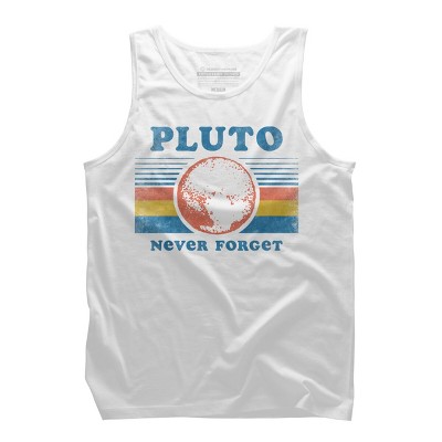 Men's Design By Humans Pluto Never Forget By Tingsy Tank Top