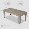 Nasitip Rustic Dining Table for 6-8, 70.87" Long Kitchen Table with Sturdy Frame,Rectangular Table for Dining Room, Conference Room - 4 of 4