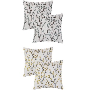 Unique Bargains Floral Pattern Decoration Pillow Cases for All Seasons 4 Pcs - 1 of 4