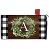 Wreath Monogram Letter A Mailbox Cover Everyday Standard Briarwood Lane - 3 of 3