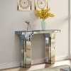 43" Mirrored Console Table, Entryway Table & Behind the Couch Table, Modern Rectangular Sofa Table for Living Room or Hallway-Panipeachy - 3 of 4