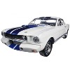 1965 Ford Mustang Shelby GT350R White w/Blue Stripes w/Carroll Shelby's Signature on the Roof 1/18 Shelby Collectibles - 2 of 3