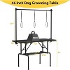 Dog Grooming Table,Foldable Pet Grooming Tables at Home with Adjustable Arm,Nooses, Mesh Tray - 2 of 4