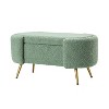 Alina Storage Bench with Metal Legs for Bedroom | ARTFUL LIVING DESIGN - 2 of 4