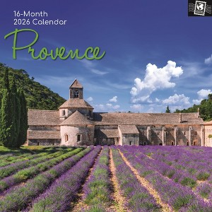 2026 Square Wall Calendar, Provence, 16-Month Passport Collection Theme with 180 Reminder Stickers (12x12 In) - 1 of 4