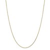 Black Bow Jewelry 1mm 10k Yellow Gold Solid Diamond Cut Cable Chain Necklace - 3 of 4