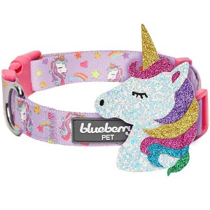 Blueberry Pet Dreamy Unicorn Adjustable Dog Collar with Detachable Unicorn - 1 of 4