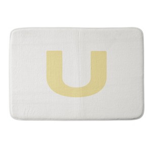 Deny Designs April Lane Art Block Monogram Memory Foam Bath Mat - 1 of 4